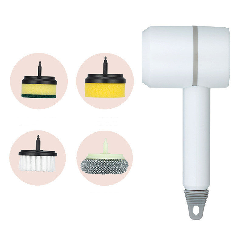 Electric Cleaning Brush for Easy Kitchen and Bathroom Scrubbing