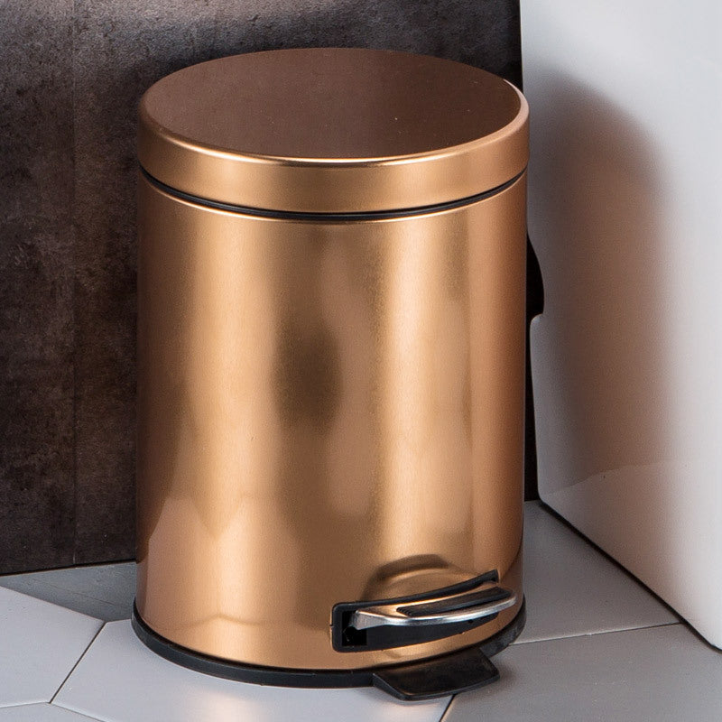 Stainless Steel Foot Pedal Trash Can for Easy Cleanup
