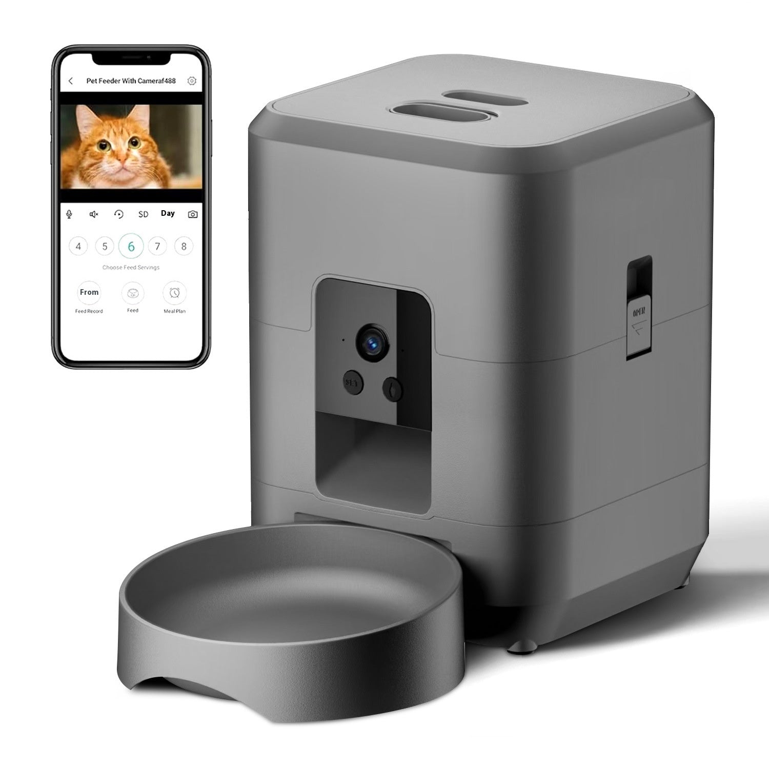 Smart Automatic Pet Feeder for Easy Scheduled Feeding