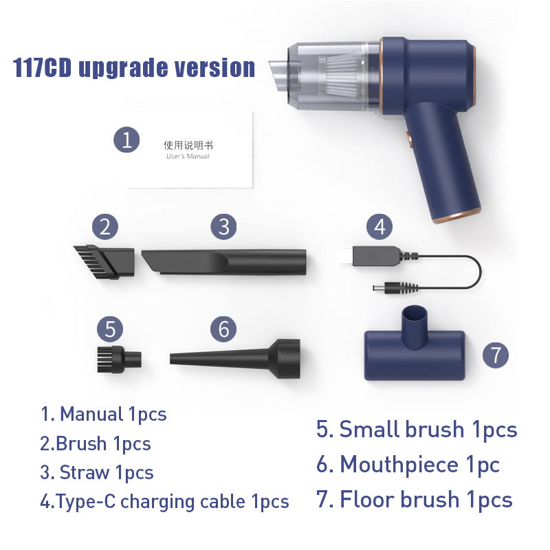 Portable Cordless Vacuum for Quick Home and Car Cleaning