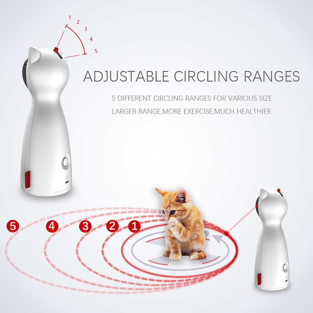 Automatic Cat Laser Toy for Exercise and Play