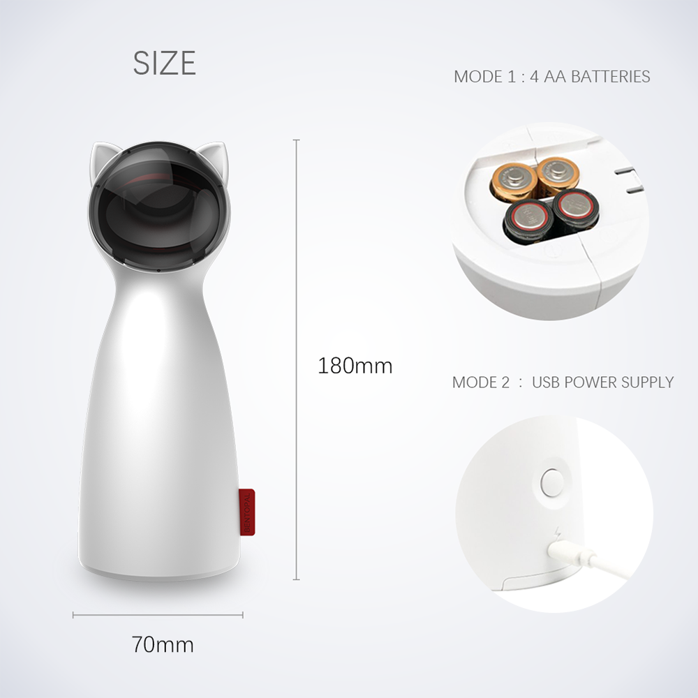 Automatic Cat Laser Toy for Exercise and Play