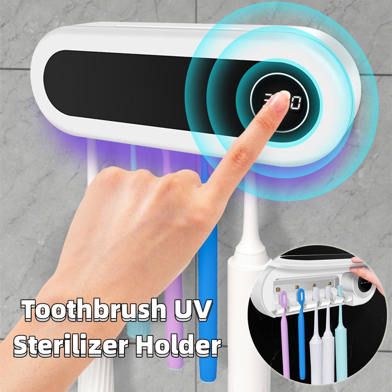 All-In-One Toothbrush Holder with UV Sterilizer