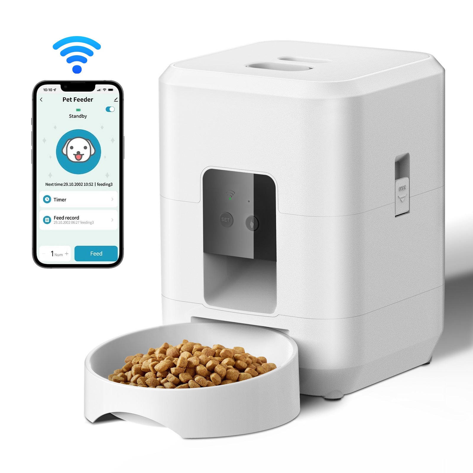 Smart Automatic Pet Feeder for Easy Scheduled Feeding