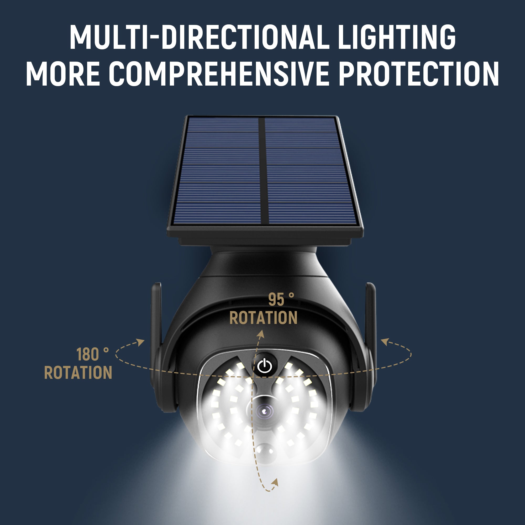 Outdoor Solar Wall Lights with Motion Sensing