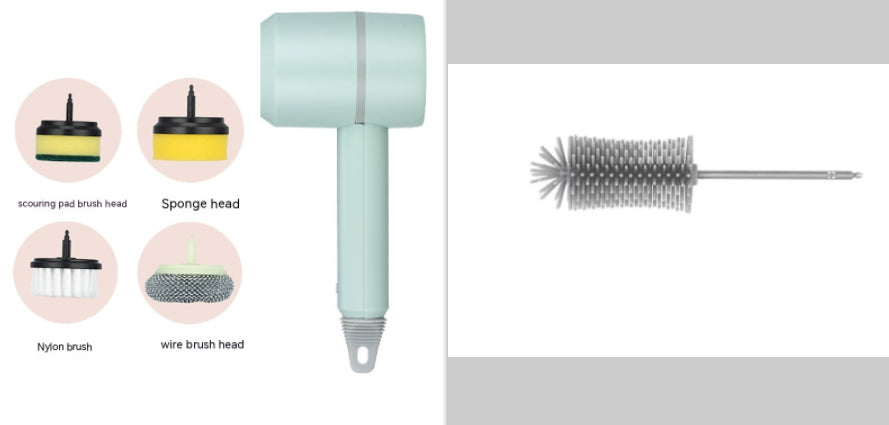 Electric Cleaning Brush for Easy Kitchen and Bathroom Scrubbing