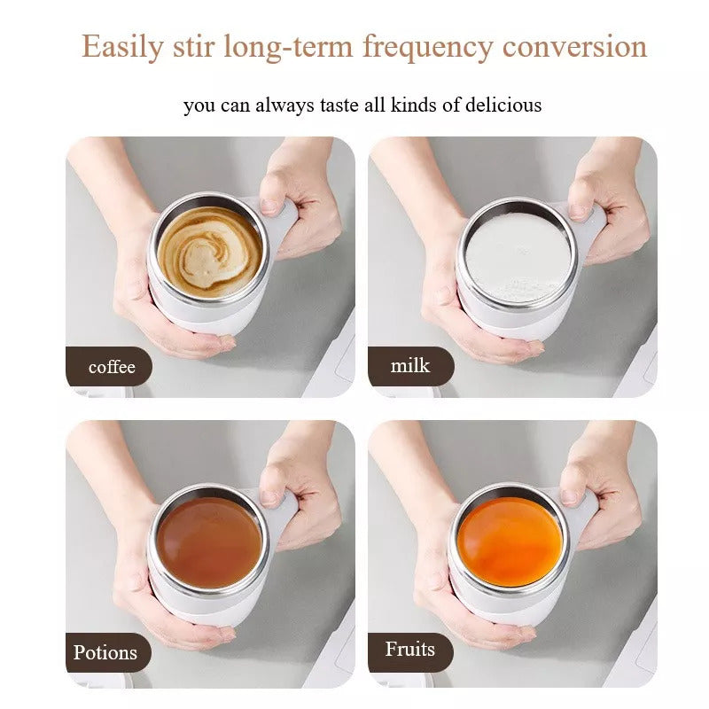 Automatic Mixing Cup for Coffee, Milkshakes, and More