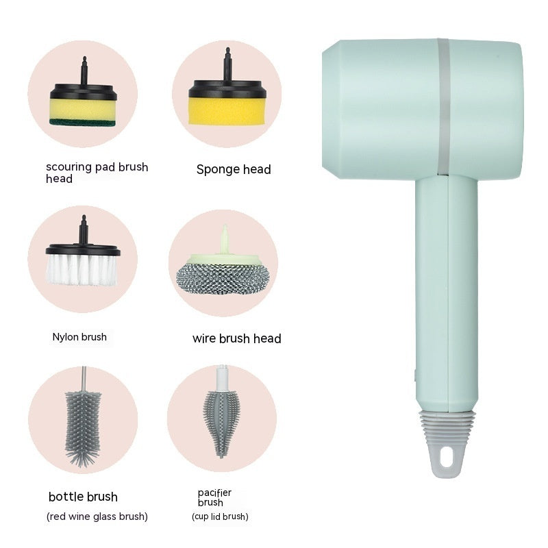 Electric Cleaning Brush for Easy Kitchen and Bathroom Scrubbing