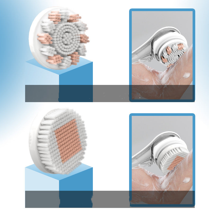 6-in-1 Electric Bath Brush for Full-Body Cleansing