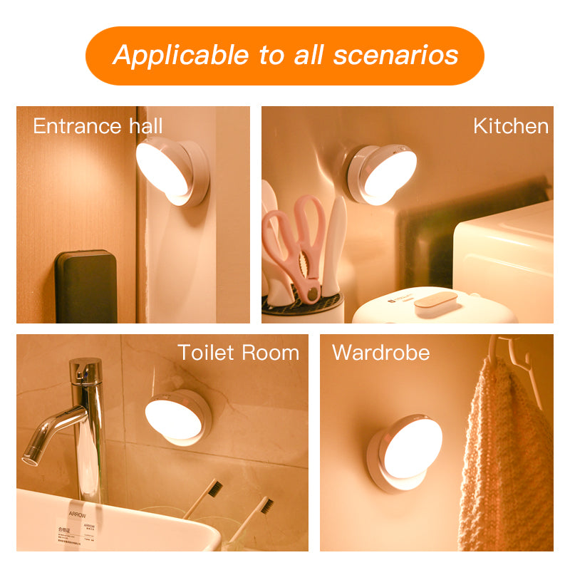 Hands-Free Motion Sensor Light for Dark Spaces