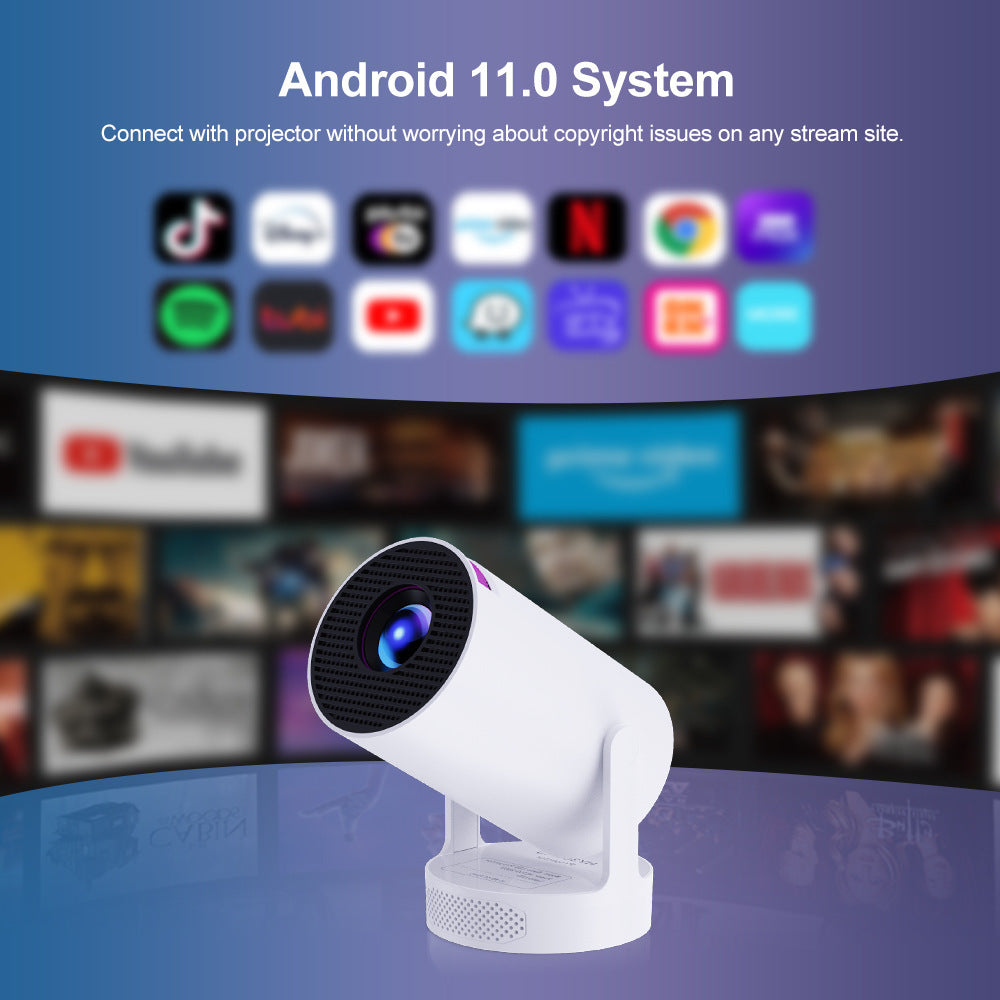 Portable Mini HD Projector for Movies Anywhere