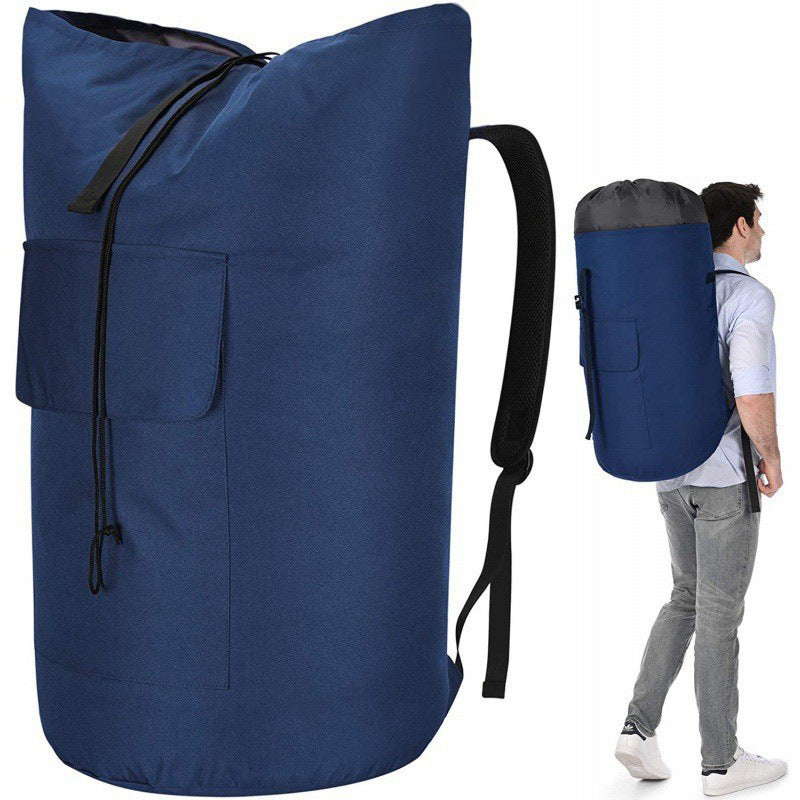 Multifunction Laundry Backpack for Home or Dorm Use