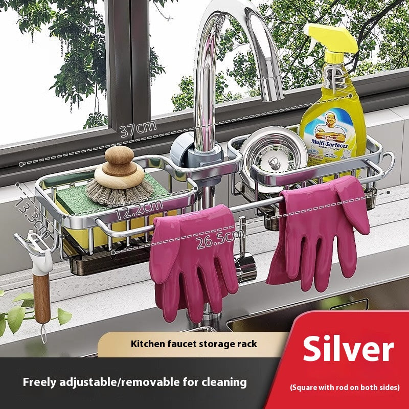 Kitchen Sink Storage Basket for Clean, Clutter-Free Counters