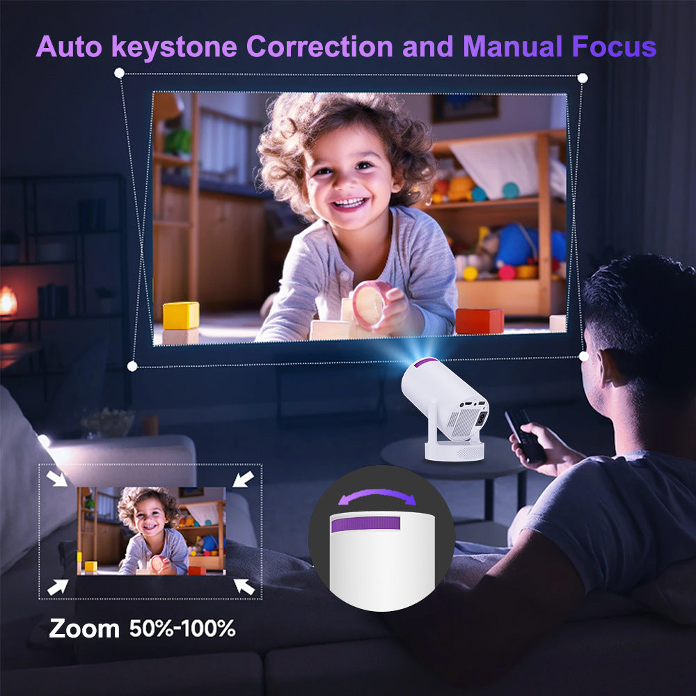 Portable Mini HD Projector for Movies Anywhere