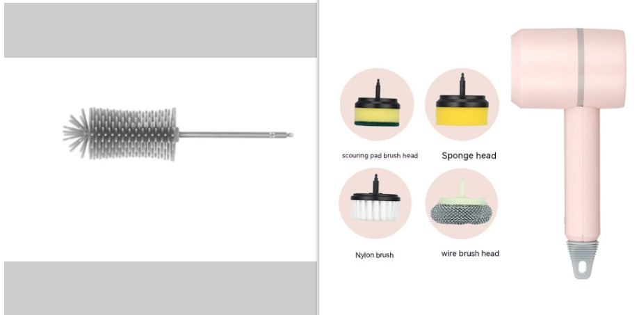 Electric Cleaning Brush for Easy Kitchen and Bathroom Scrubbing