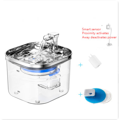Stainless Steel Automatic Pet Water Fountain for Cats and Dogs