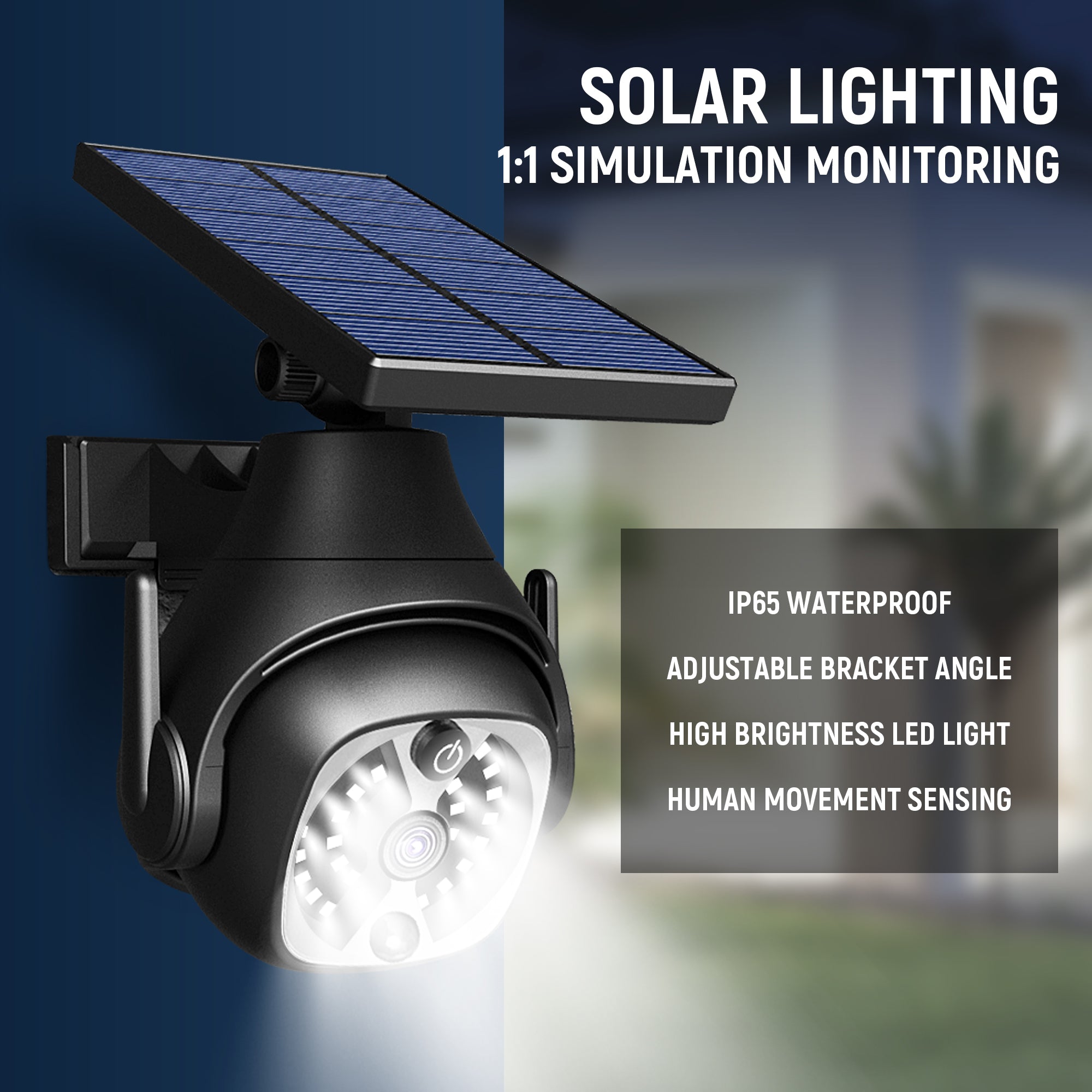Outdoor Solar Wall Lights with Motion Sensing