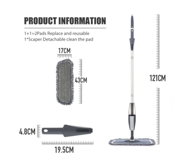 Magic Spray Mop for Hassle-Free Home Floor Cleaning