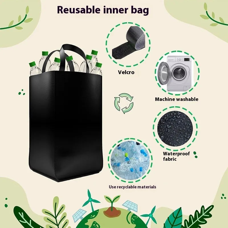 Handy Recycling Bin for Bottles, Cans, and More