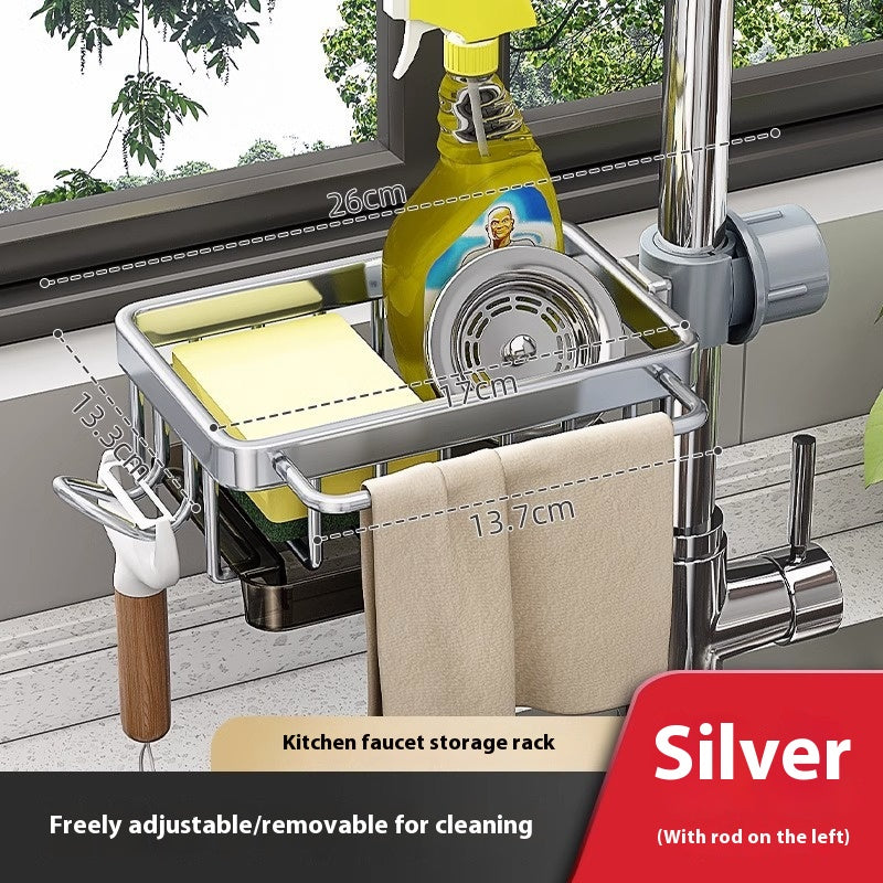 Kitchen Sink Storage Basket for Clean, Clutter-Free Counters