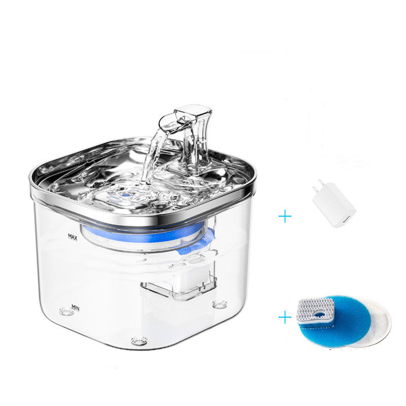 Stainless Steel Automatic Pet Water Fountain for Cats and Dogs