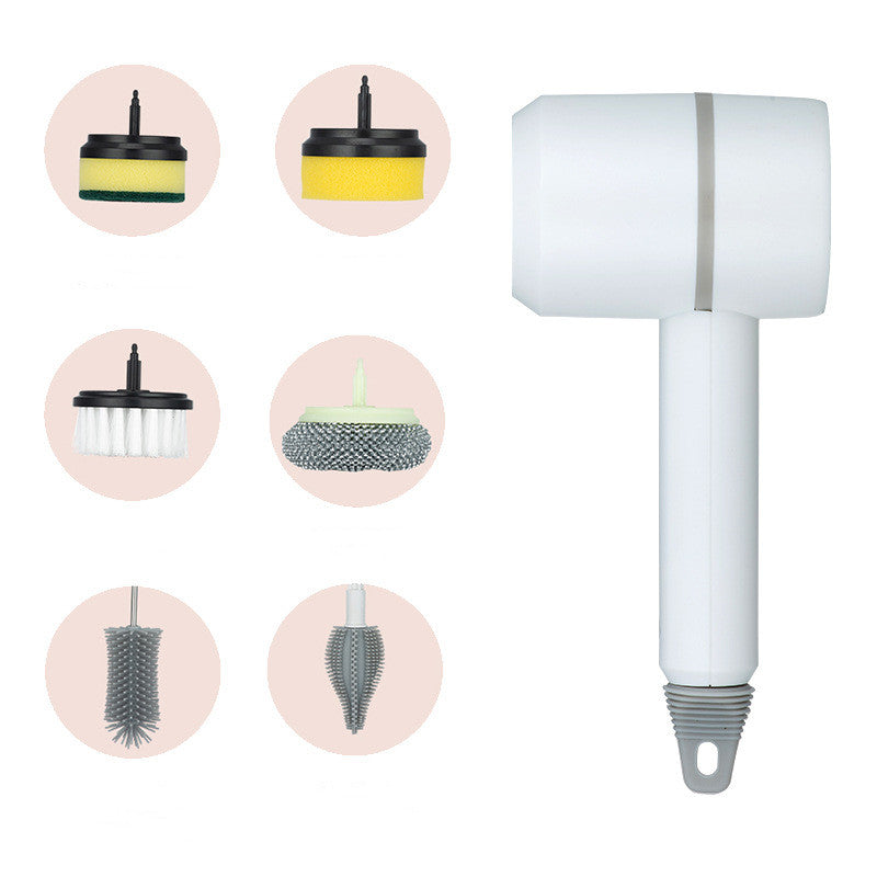Electric Cleaning Brush for Easy Kitchen and Bathroom Scrubbing