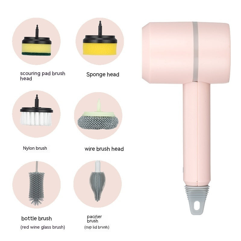Electric Cleaning Brush for Easy Kitchen and Bathroom Scrubbing