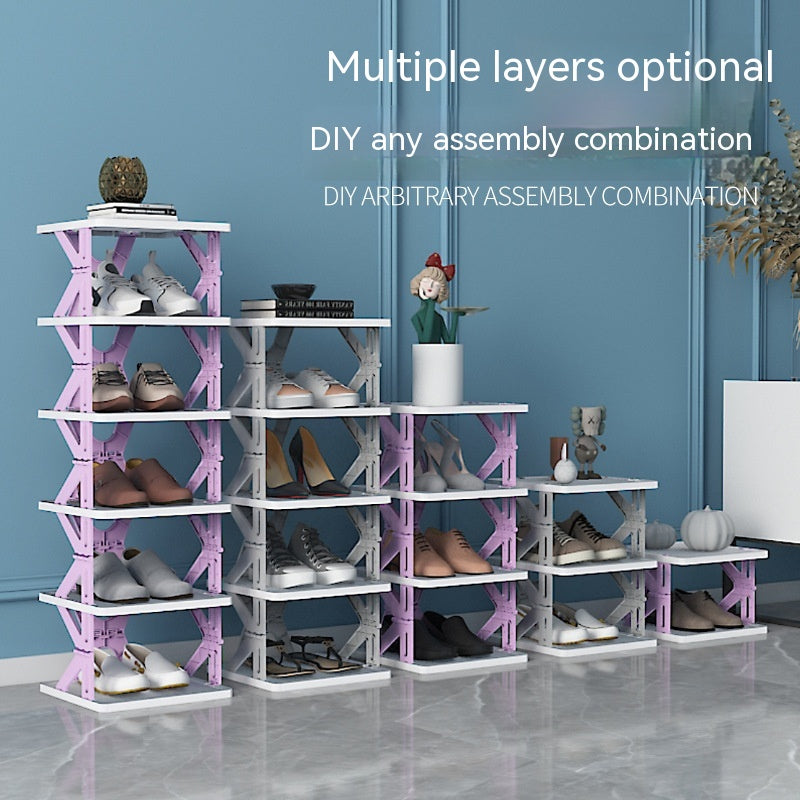 Plastic Shoe Storage Rack for Tidy Entryways