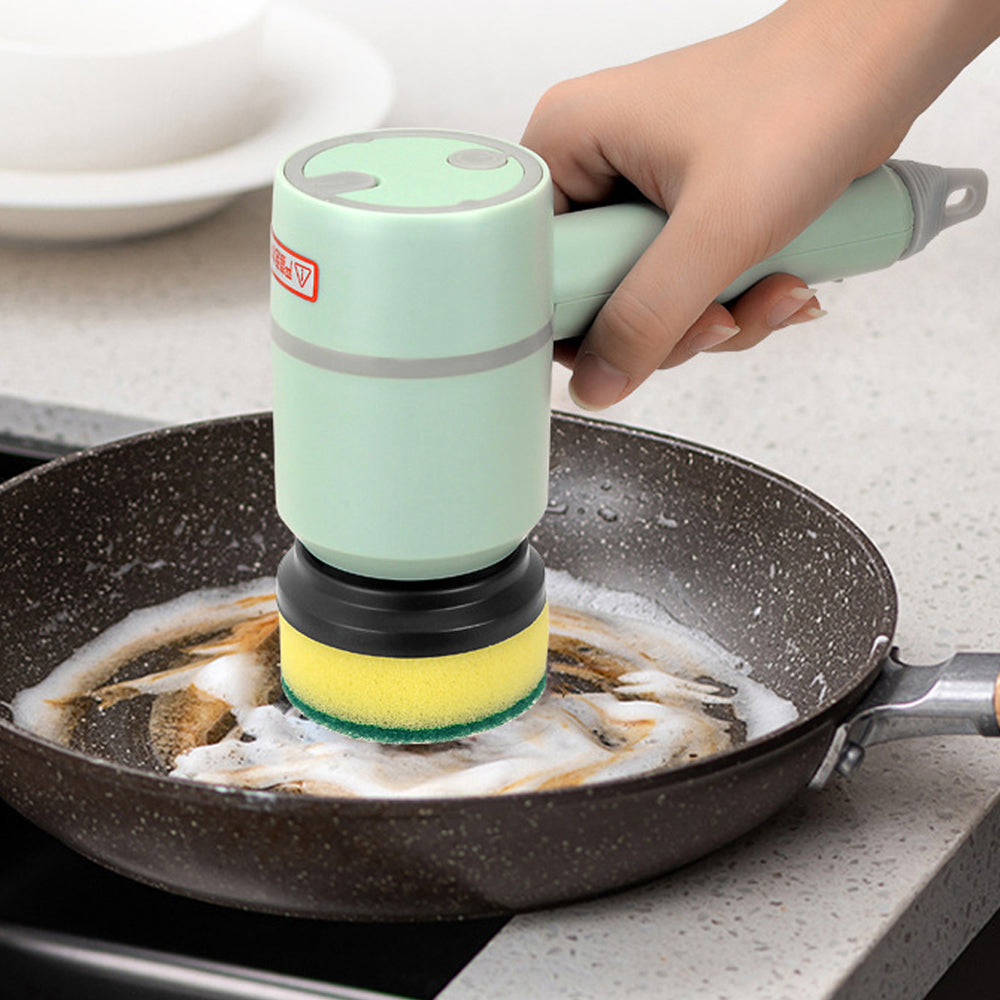 Electric Cleaning Brush for Easy Kitchen and Bathroom Scrubbing