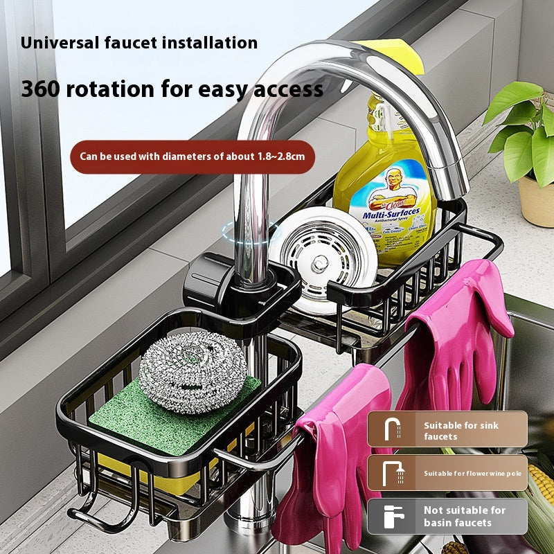 Kitchen Sink Storage Basket for Clean, Clutter-Free Counters