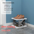 Plastic Shoe Storage Rack for Tidy Entryways