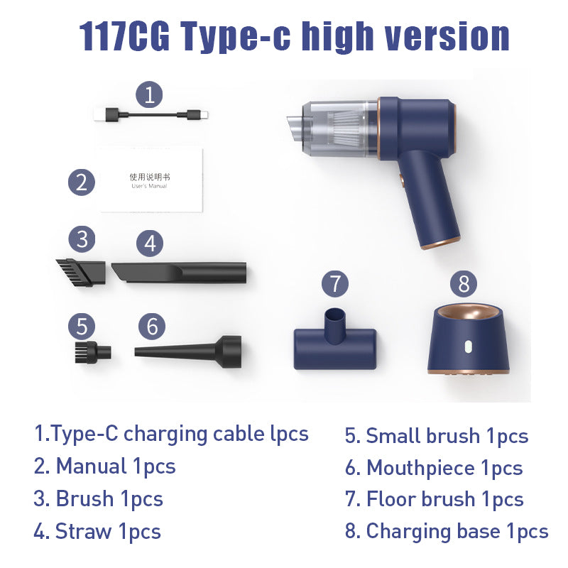 Portable Cordless Vacuum for Quick Home and Car Cleaning