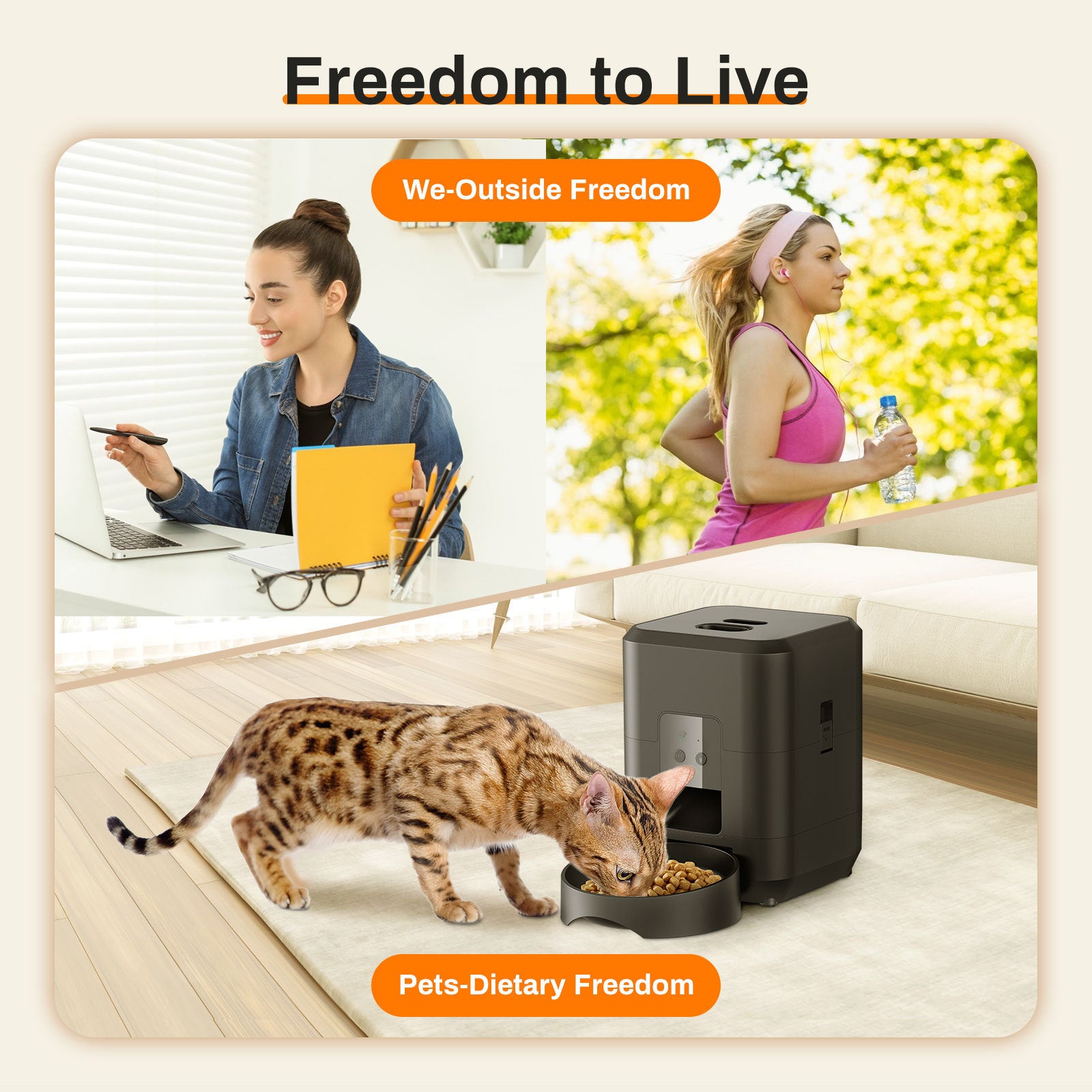 Smart Automatic Pet Feeder for Easy Scheduled Feeding