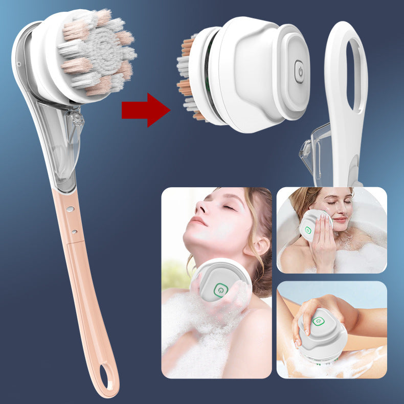 6-in-1 Electric Bath Brush for Full-Body Cleansing
