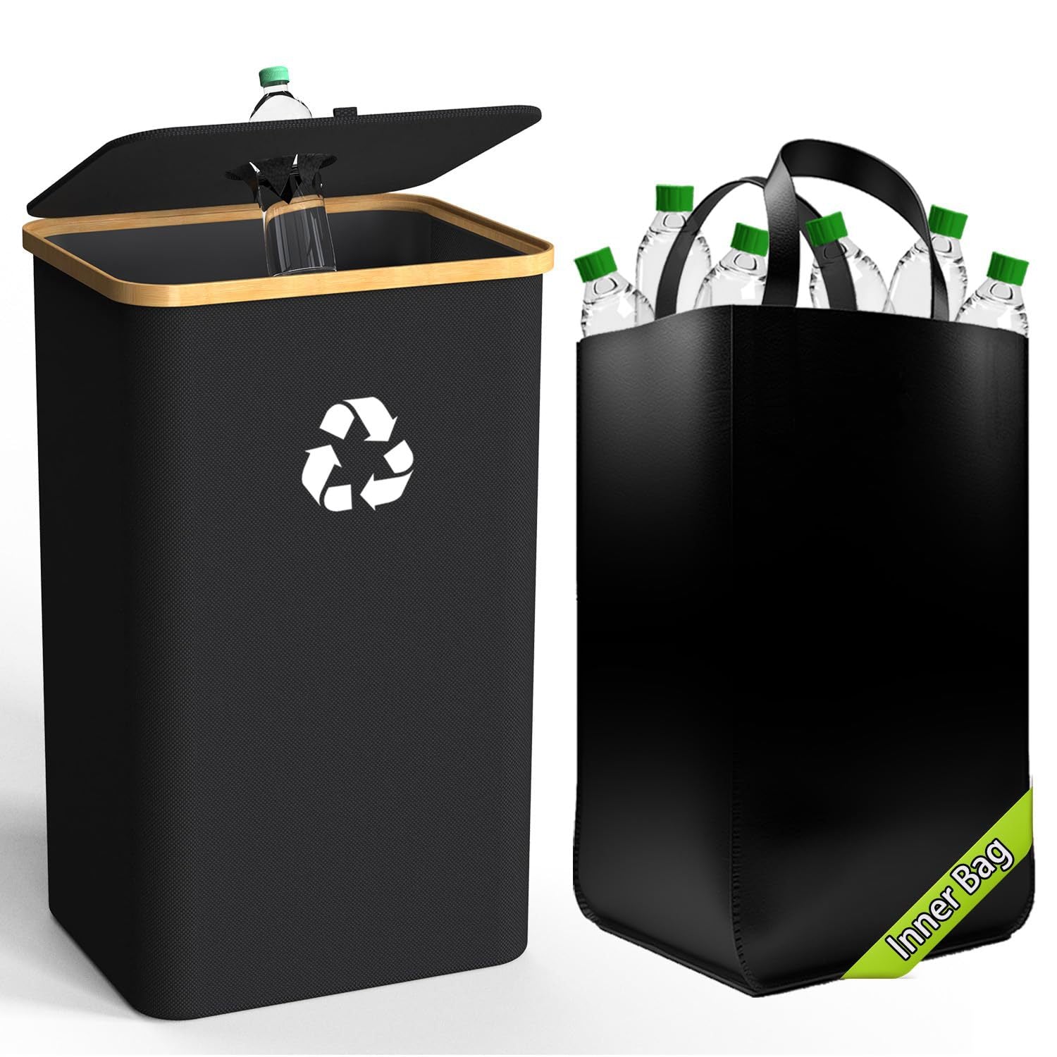 Handy Recycling Bin for Bottles, Cans, and More