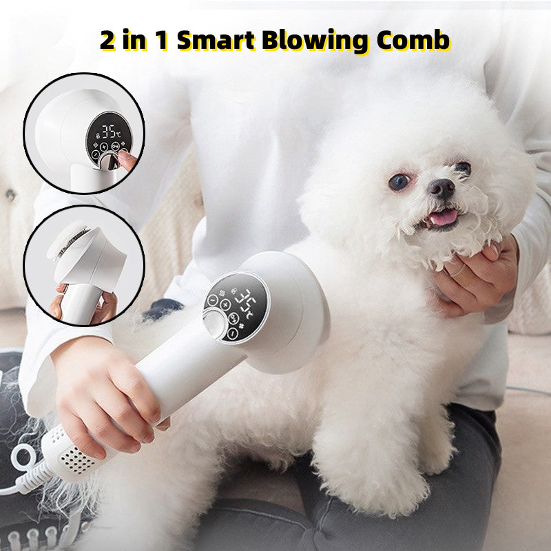 Smart Pet Hair Dryer and Comb for Easy Grooming