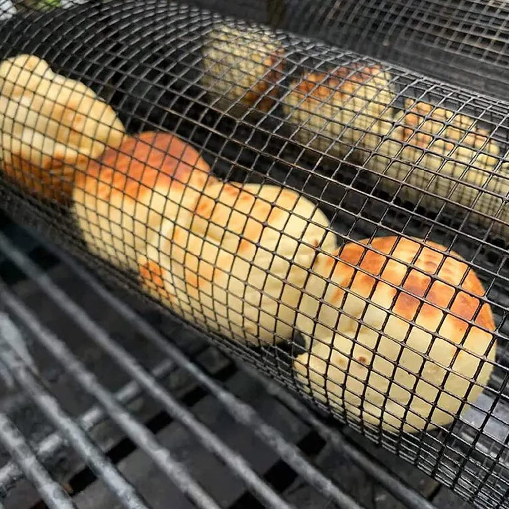 Rolling Barbecue Basket for Even Heat and Flavor